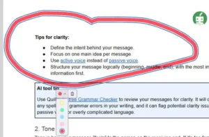 Screenshot of changing the color of a highlight in Quillbot's free PDF editor