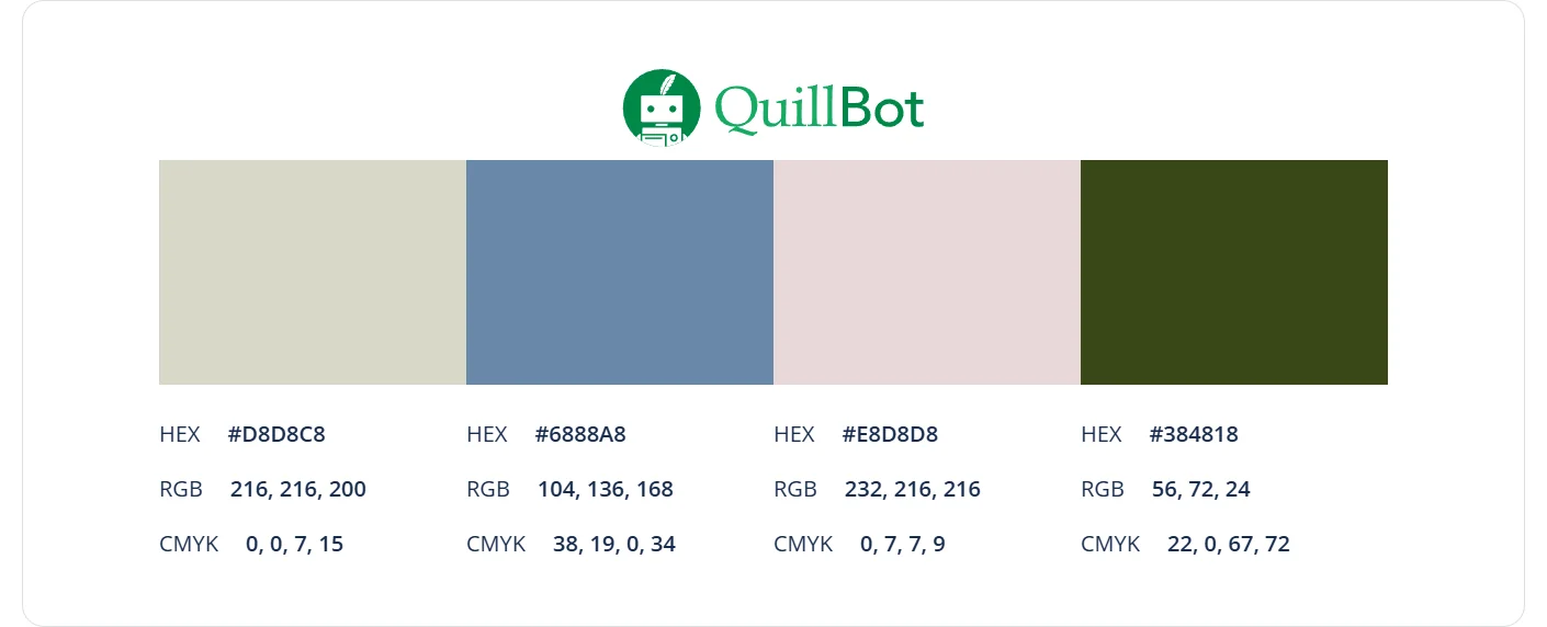 Quillbot free color palette generator example 3