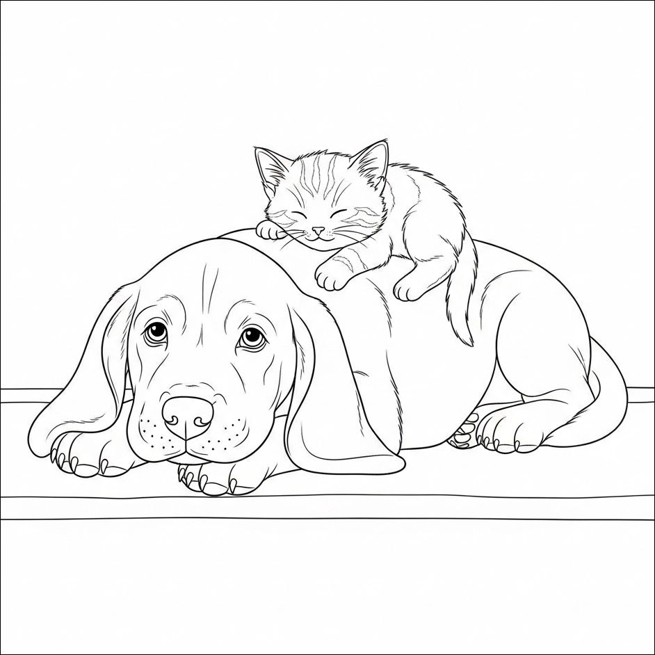 Ausmalbilder Hunde