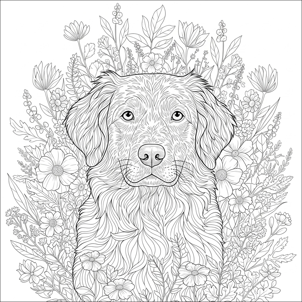 Ausmalbilder Hunde