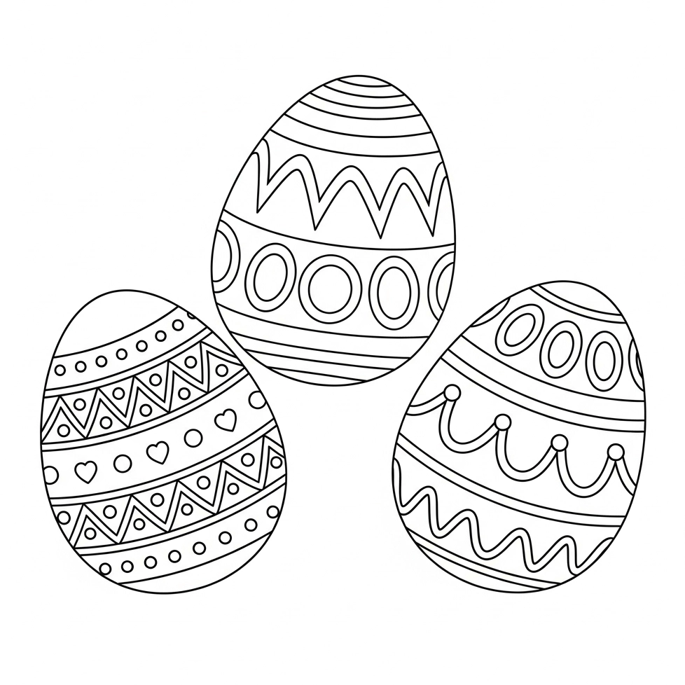 Ausmalbild Ostern