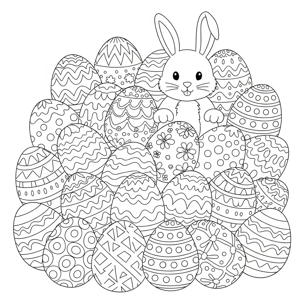 Ausmalbild Ostern