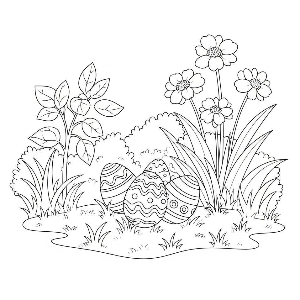 Ausmalbild Ostern