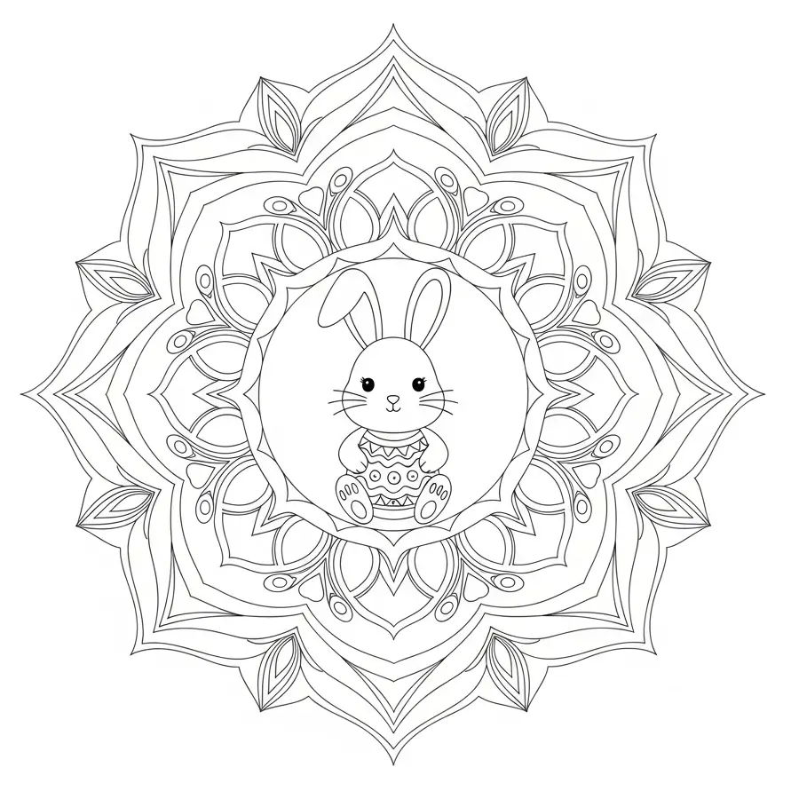 Ausmalbild Ostern