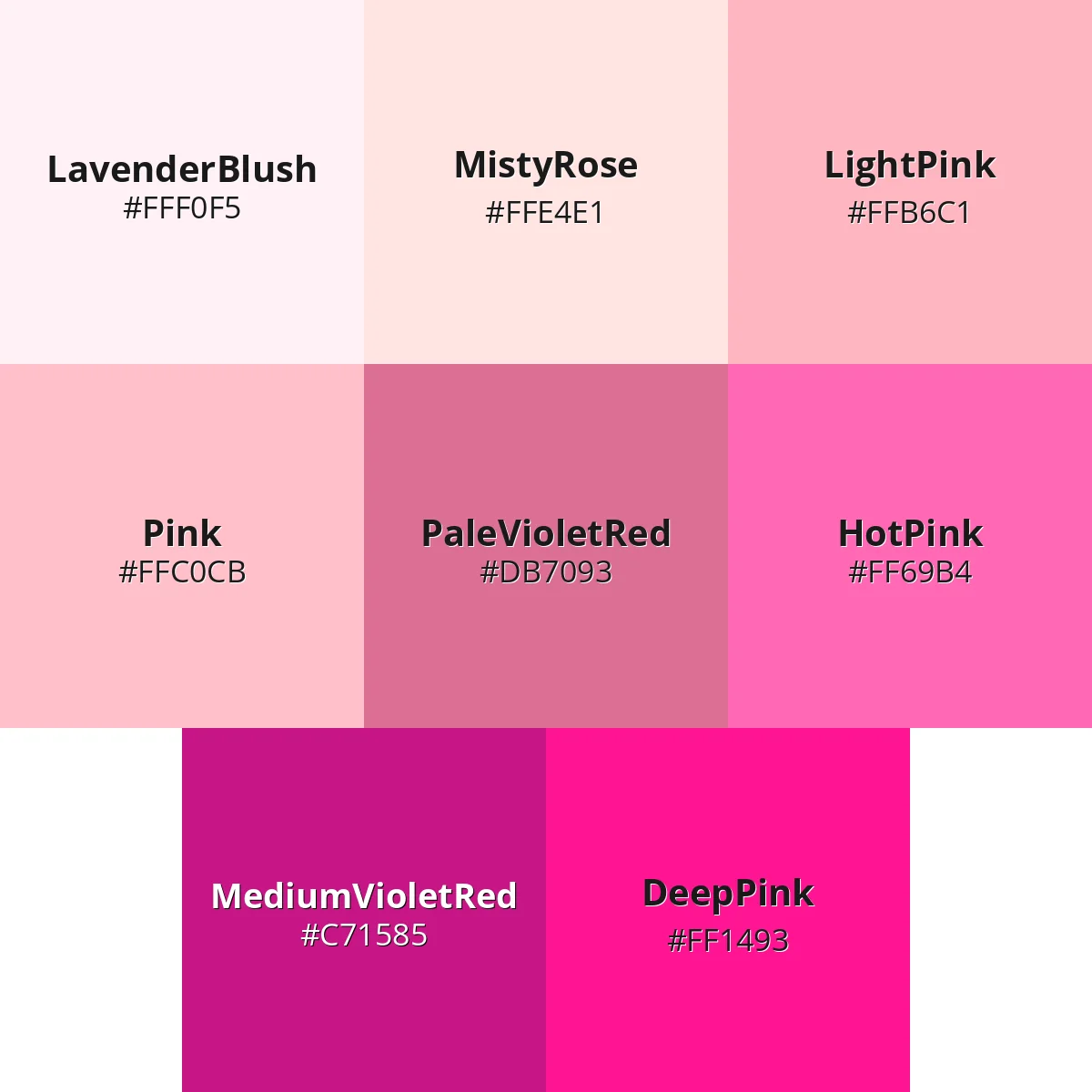 Pink hex code