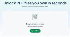 Quillbot's free online Unlock PDF tool
