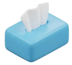 A tissue box emoji generated with Quillbot's emoji generator