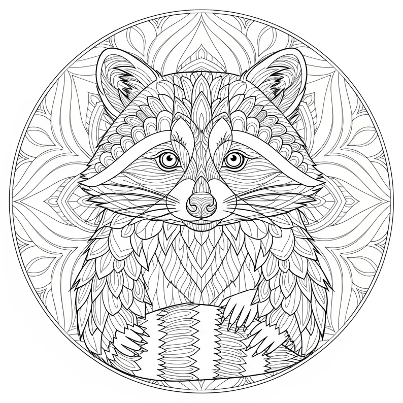 Mandala-Ausmalbild